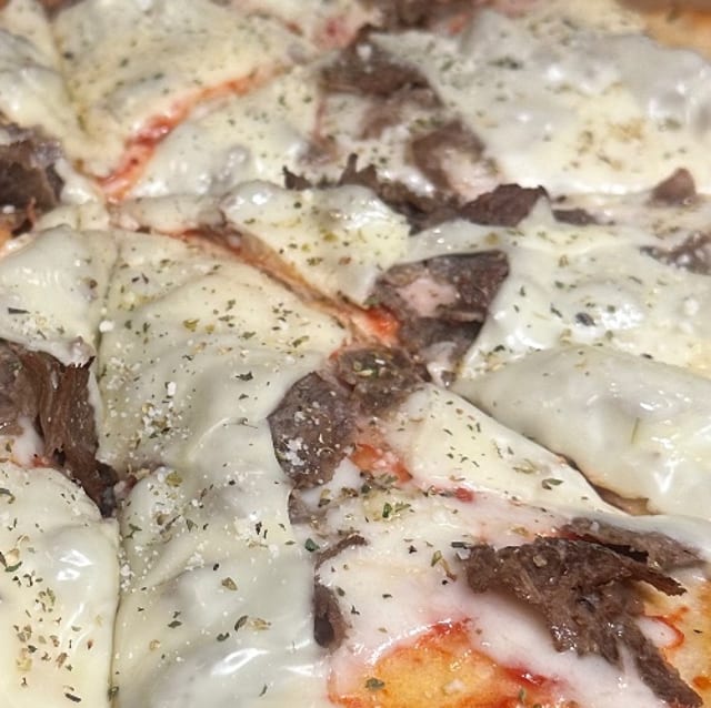 Cheese Steak Pizza.