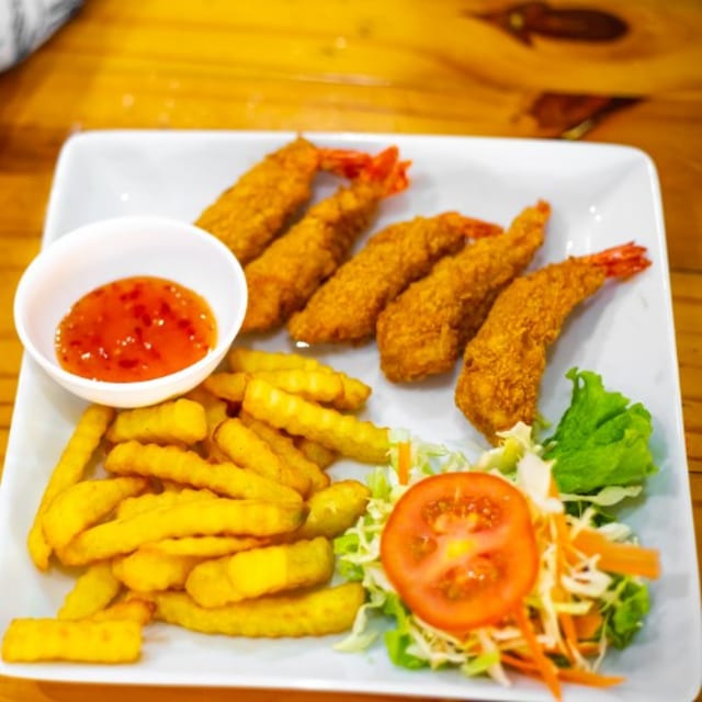 Fried Shrimp & Fries.